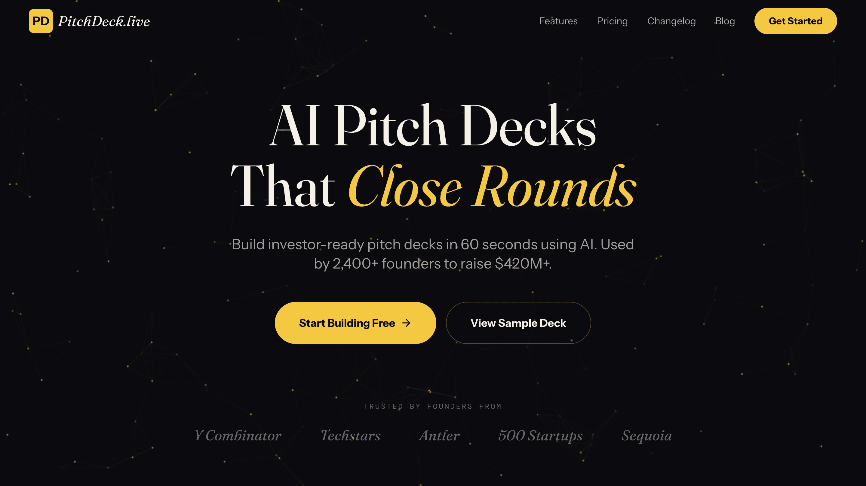 PitchDeck.live screenshot
